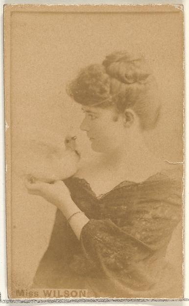Allen & Ginter, Miss Wilson, from the Actors and Actresses series (N45, Type 1) for Virginia Brights Cigarettes