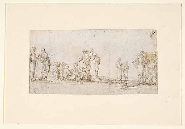 Stefano della Bella, Groups of Men Talking