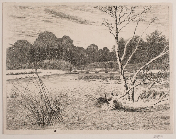 Vilhelm Kyhn, Solnedgang i en skov