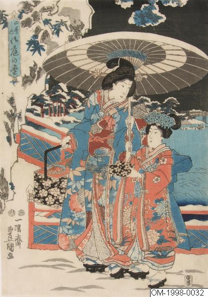 Utagawa Kunisada (Toyokuni III), Träsnitt, Bildkonst, Print, Woodcut, Woodblock