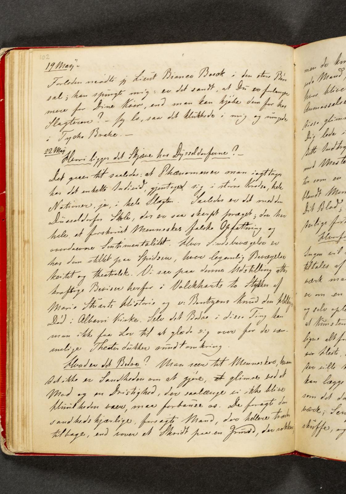 Johan Thomas Lundbye, Dagbog. Side 102