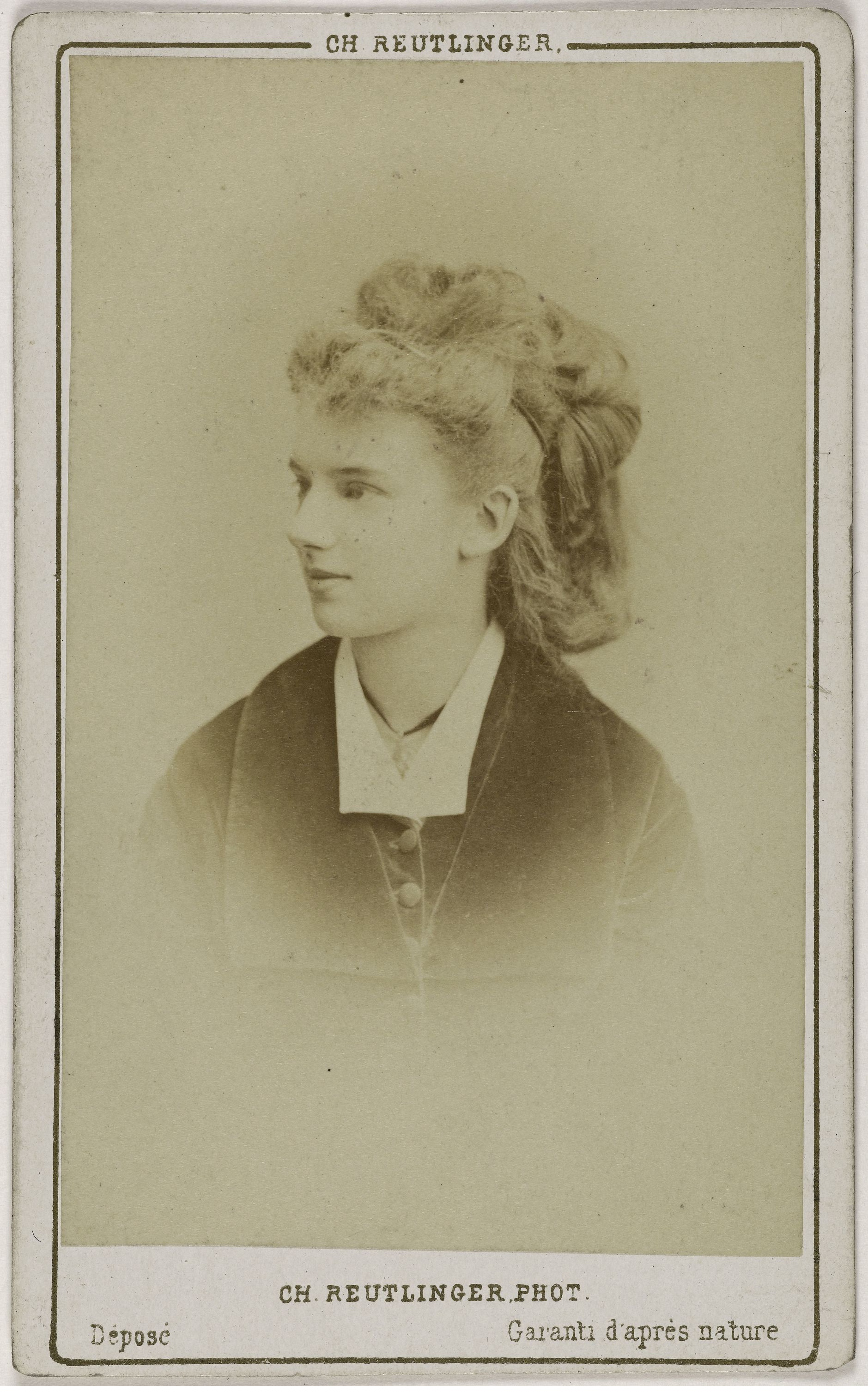 Charles Reutlinger, Portrait de Sophie Croizette (épouse du banquier américain Jacques Stern) (1847-1901), (actrice à la Comédie française)