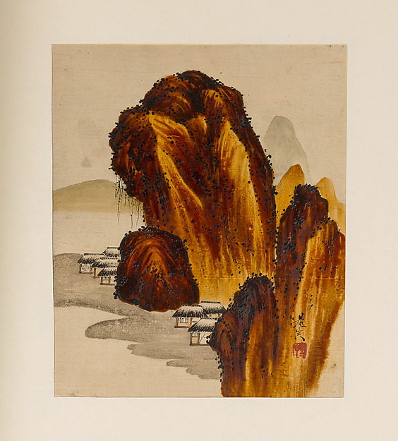 Shibata Zeshin, Village among Rocks