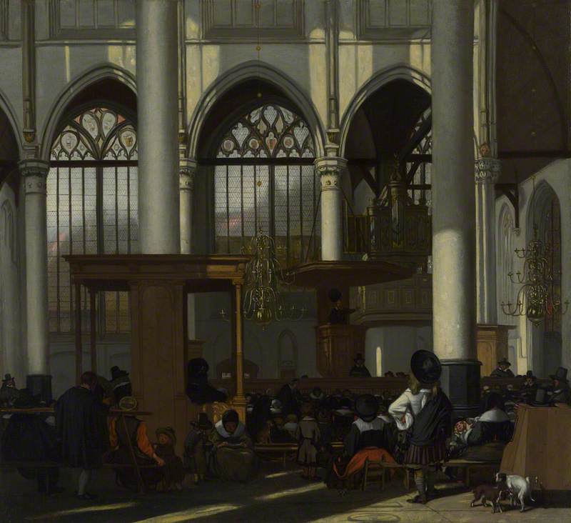 Emanuel de Witte, The Interior of the Oude Kerk, Amsterdam