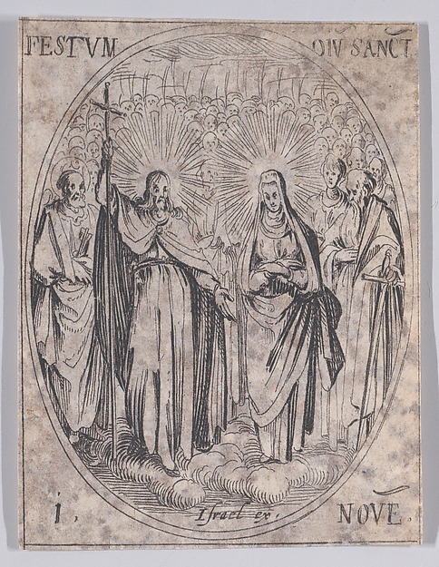 Jacques Callot, Le Fête de Tous Les Saints (Feast of All Saints), from November 1st, from "Les Images De Tous Les Saincts et Saintes de L'Année" (Images of All of the Saints and Religious Events of the Year)