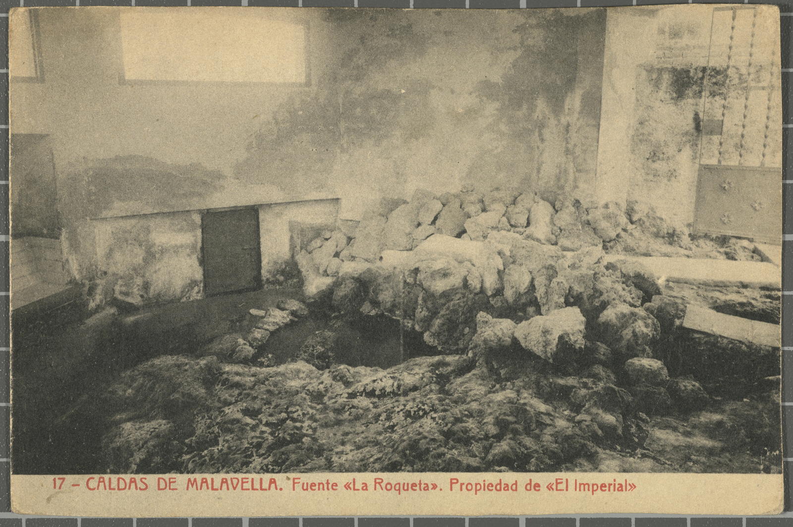 Josep Thomas Bigas, 17 - CALDAS DE MALAVELLA. Fuente "La Roqueta". Propiedad de "El Imperial"