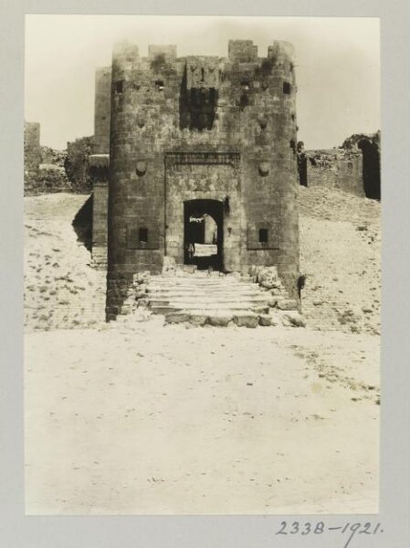 K.A.C. Creswell, The main entrance gateway in Citadel, Aleppo