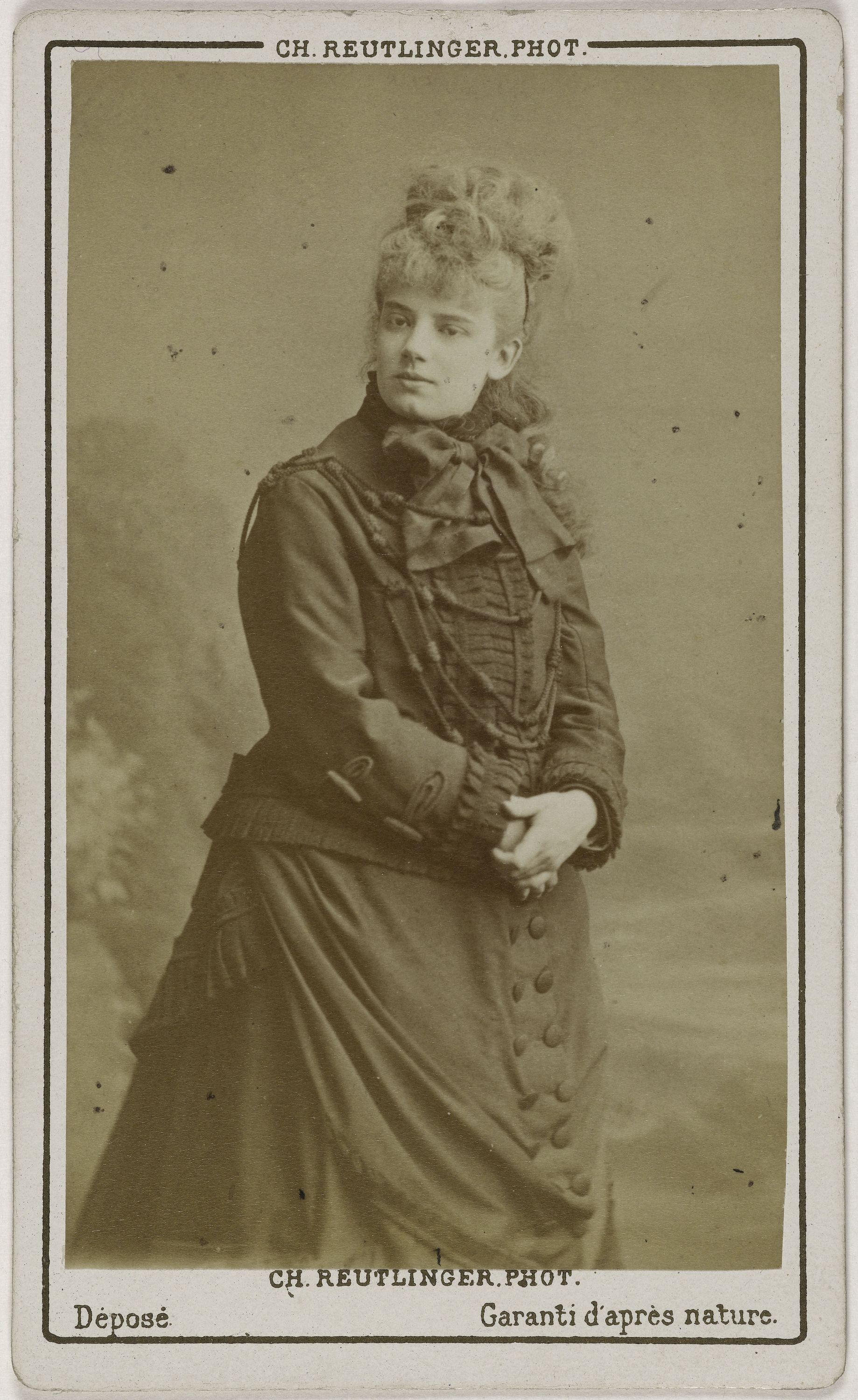 Charles Reutlinger, Portrait de Sophie Croizette (épouse du banquier américain Jacques Stern) (1847-1901), (actrice à la Comédie française)