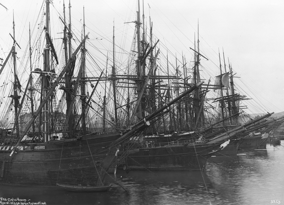 Anders Beer Wilse, Prot: En skog av master Oslo havn Jan 1902