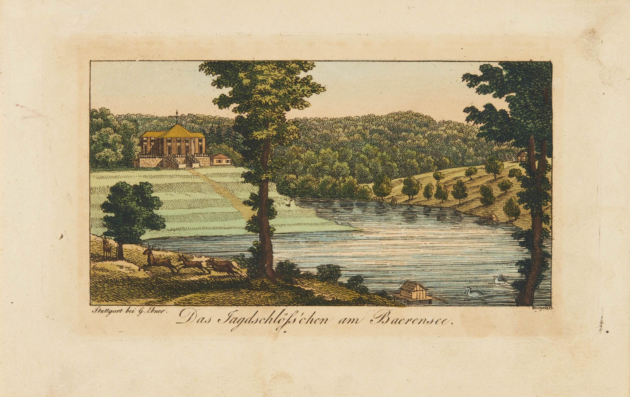 Verlag der G. Ebner'schen Kunsthandlung, Das Jagdschlösschen am Bärensee
