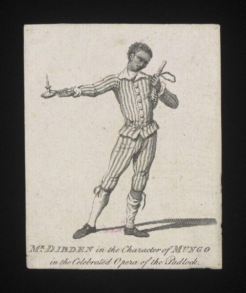 Unknown, Mr. Dibdin in the Character of Mungo in the Celebrated Opera of the Padlock