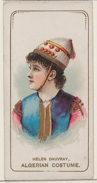 W. Duke, Sons & Co., Helen Dauvray in Algerian Costume, from the set Actors and Actresses, Second Series (N71) for Duke brand cigarettes