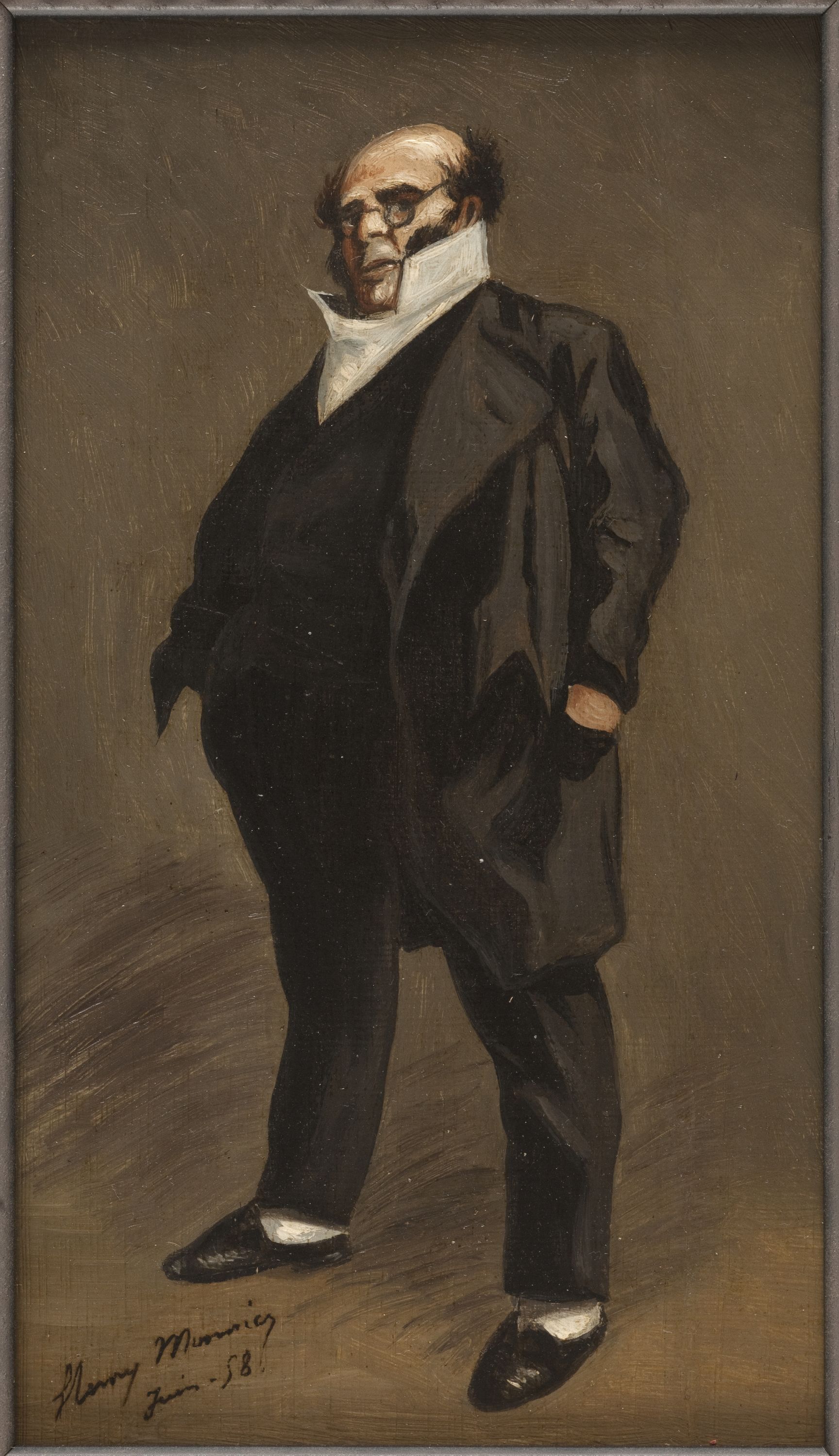 Henry Monnier, Autoportrait d’Henry Monnier en Monsieur Prud’homme