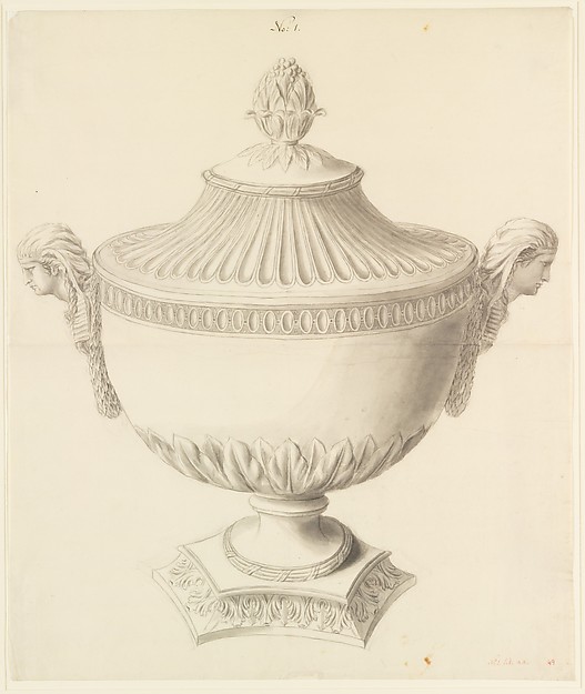 Anonymous, French, 18th century, Design for a Lidded Tureen
