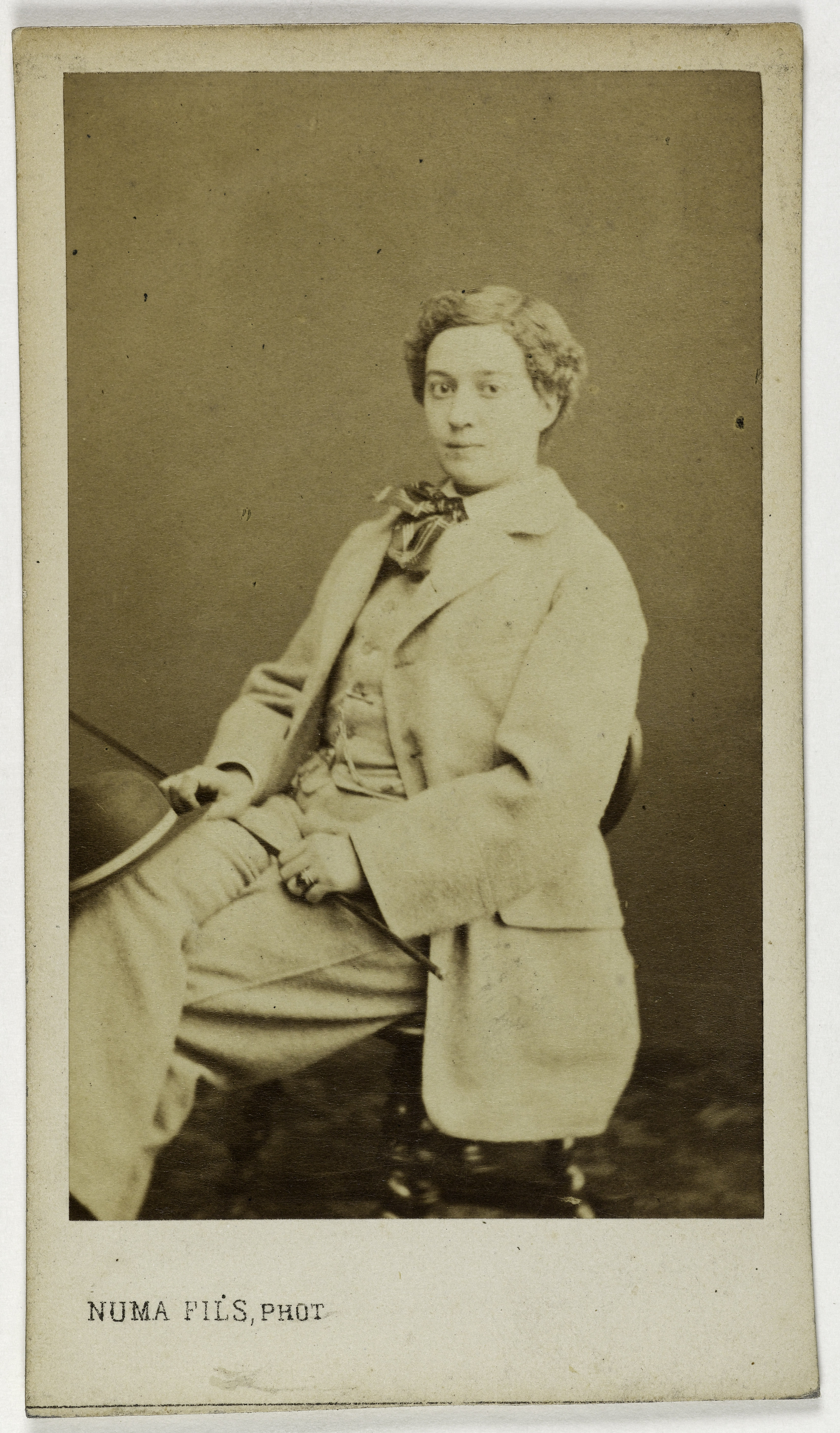 Numa Fils, Portrait de Honorine (Marguerite Camous, épouse de Mr Péricaud, 1834-1911), actrice