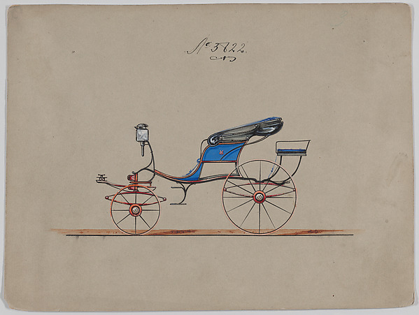 Brewster & Co., Design for Pony Phaeton, no. 3822