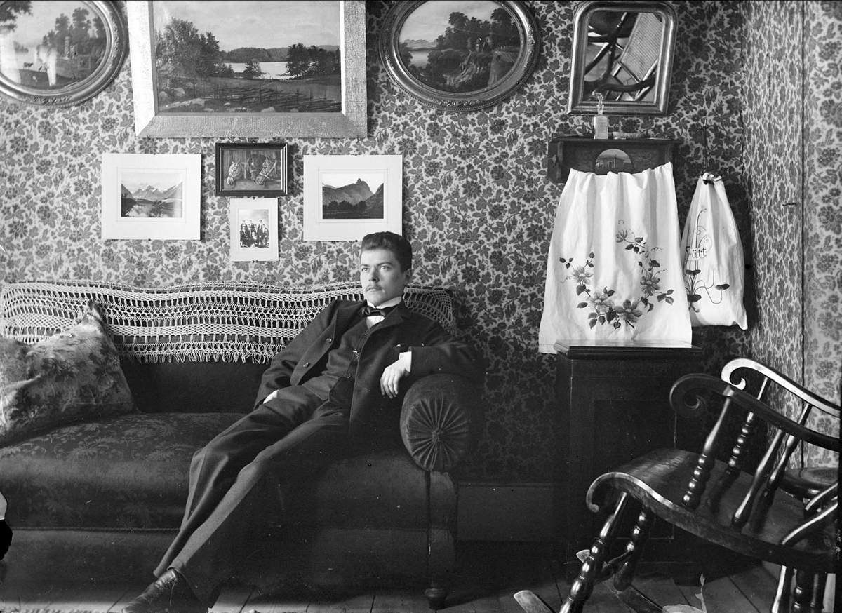 August Fredrik Schagerström, Ung man i hemmiljö, sannolikt Uppsala