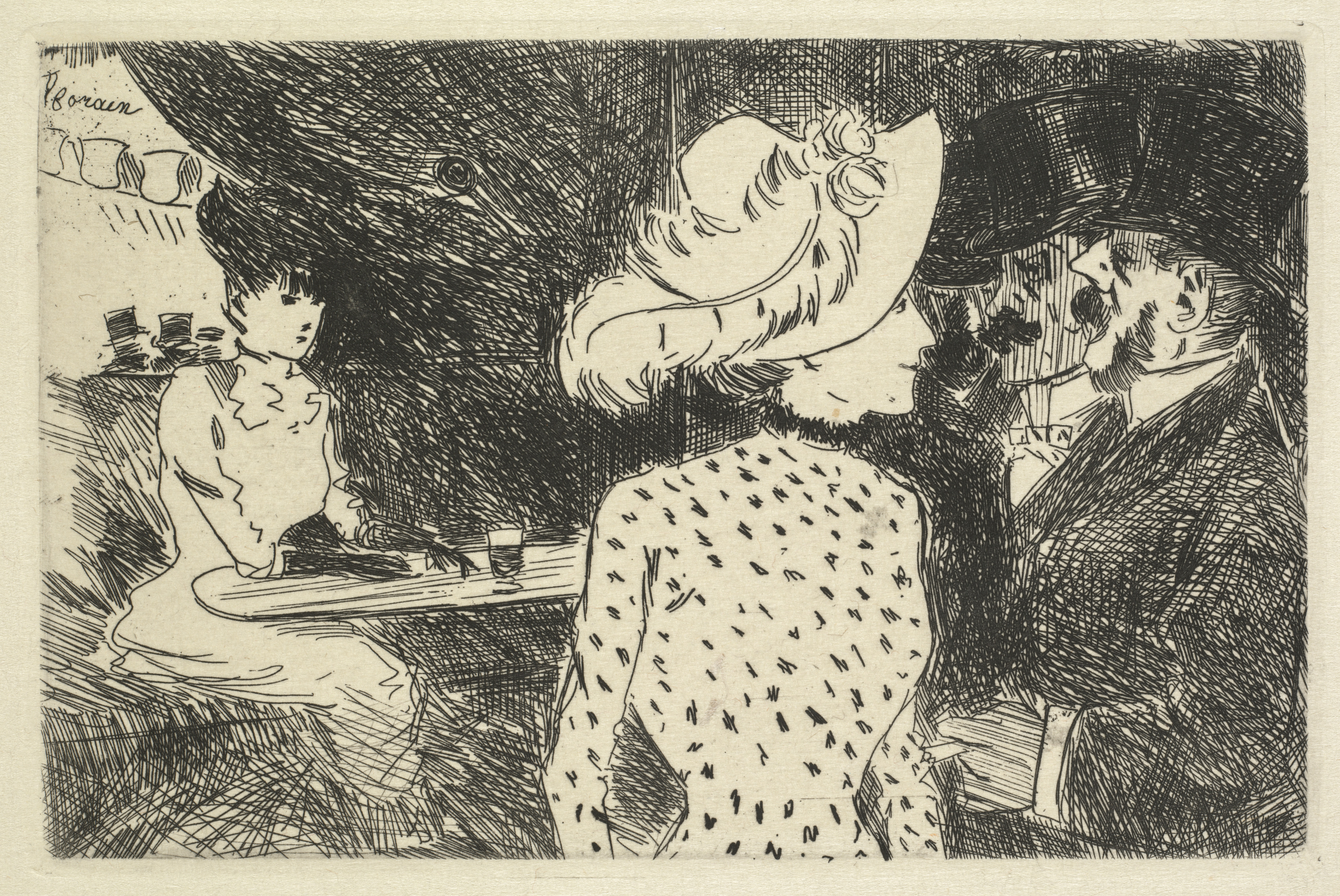 Jean Louis Forain, Cafe Scene