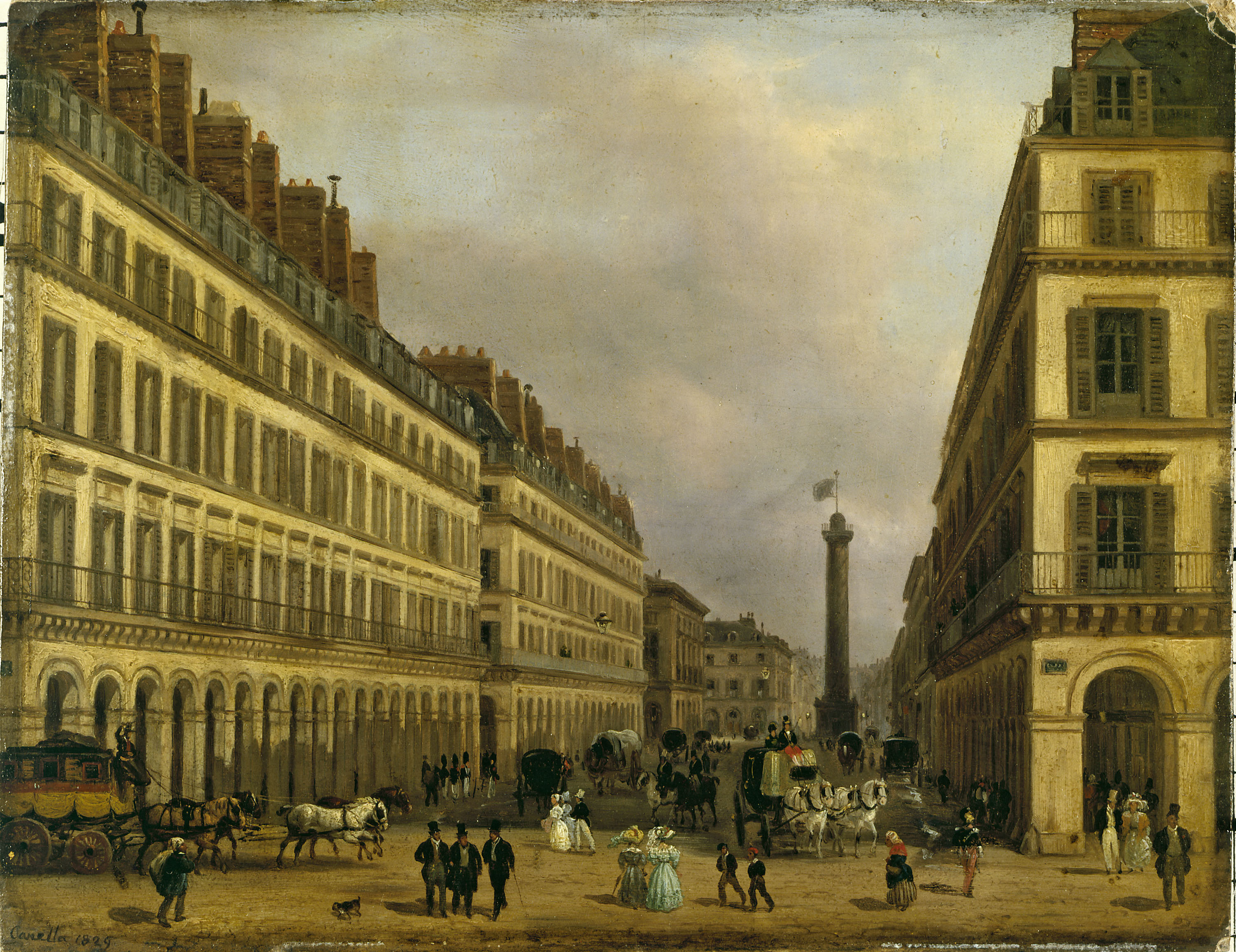 Giuseppe Canella, La rue de Castiglione