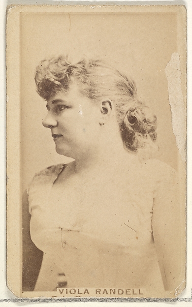 Allen & Ginter, Viola Randell, from the Actors and Actresses series (N45, Type 1) for Virginia Brights Cigarettes