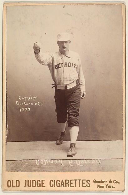 Goodwin & Company, Conway, Pitcher, Detroit, from the series Old Judge Cigarettes