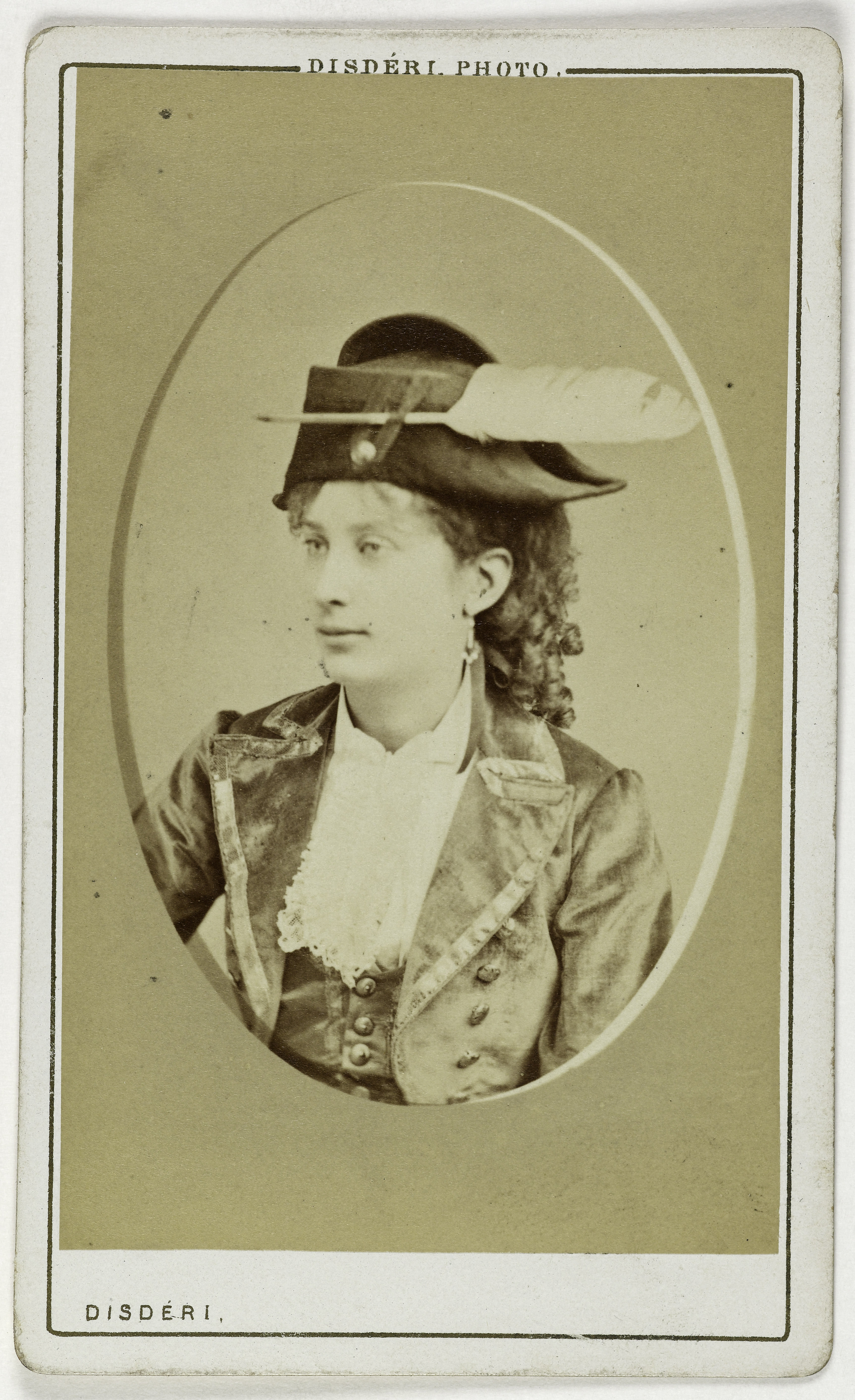 André-Adolphe-Eugène Disdéri, Portrait de Mademoiselle de Grétry, (actrice)