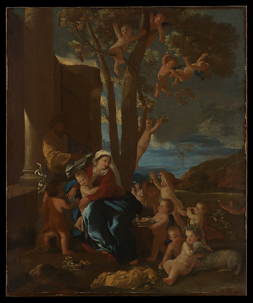 Nicolas Poussin, The Holy Family with Saint John the Baptist