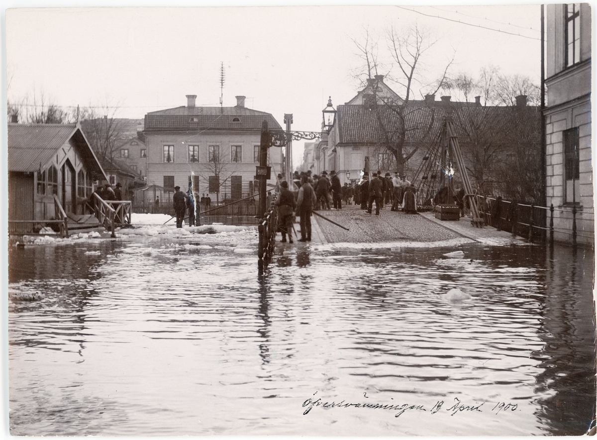 Thorvald Gehrman, Översvämningen i april 1900, Järnbrogatan, Uppsala