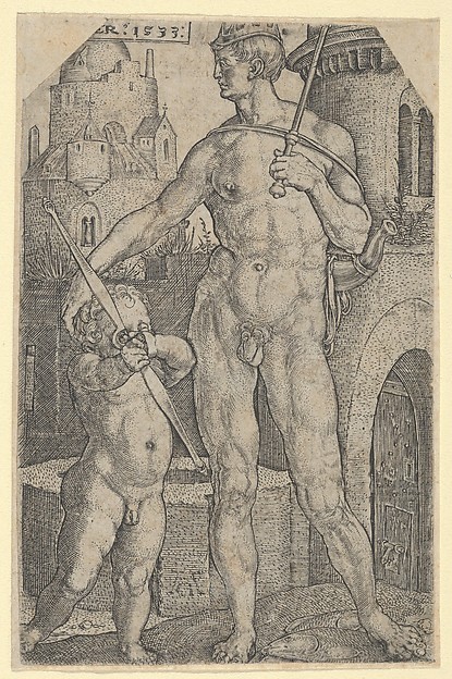 Heinrich Aldegrever, Jupiter, from "The Seven Planets"