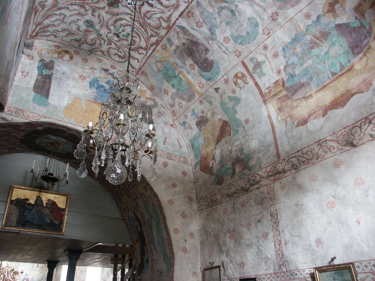 Johan Dellbeck, Lime painting in Husby-Sjutolfts Church, Uppland 2004