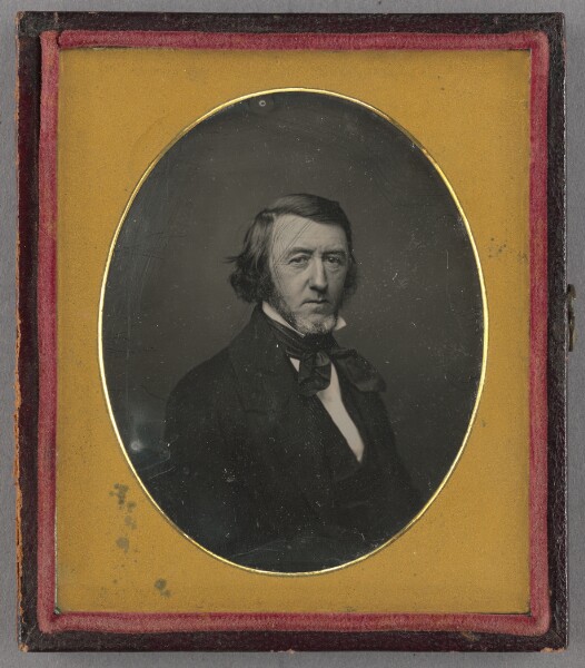 Unknown, [Portrait of a Man with Long Hair and Chin Beard]