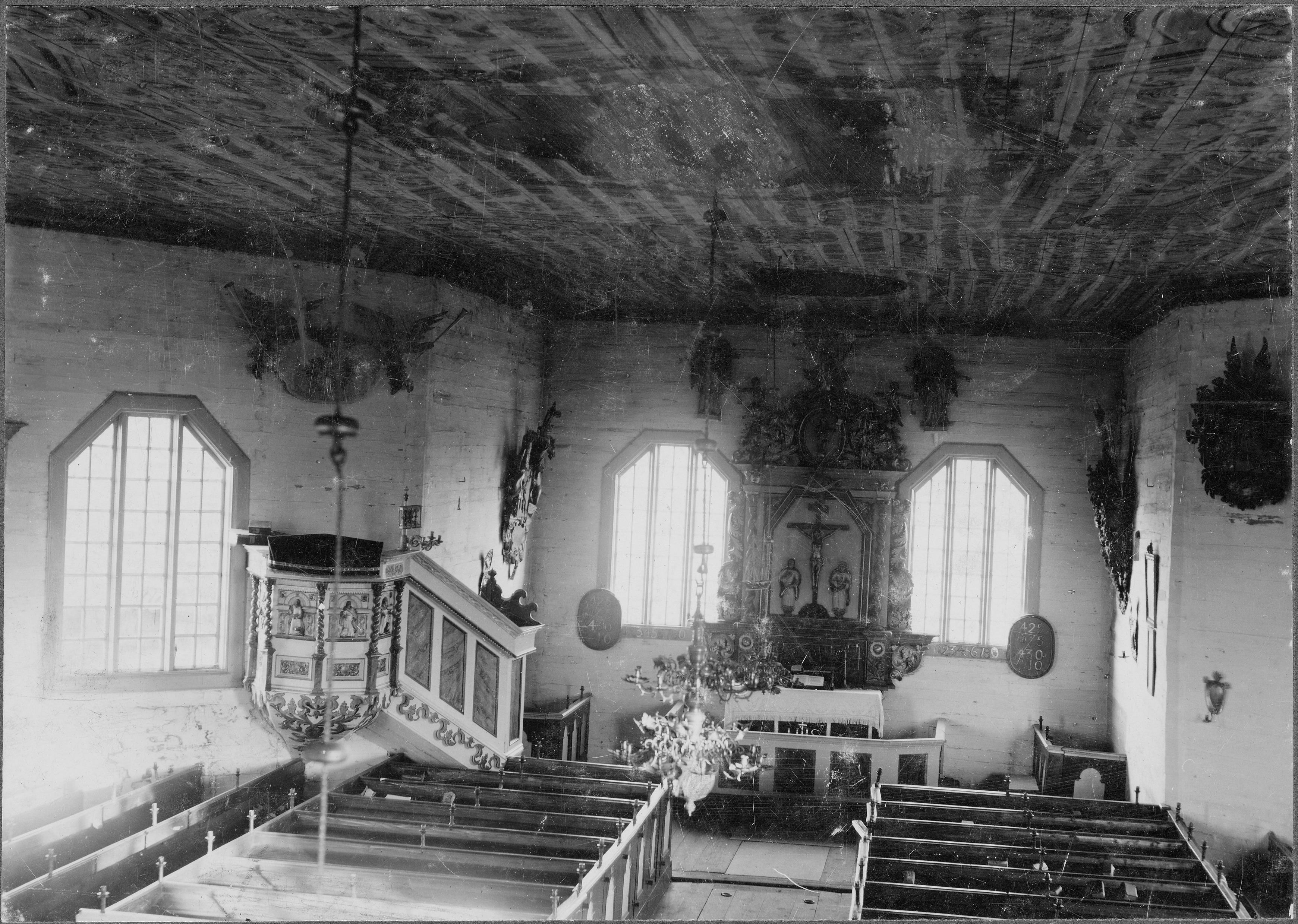 P. A. Eriksén, Locknevi gamla kyrka