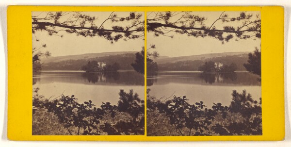 George Washington Wilson, Castle, and Loch Cluny, near Dunkeld.