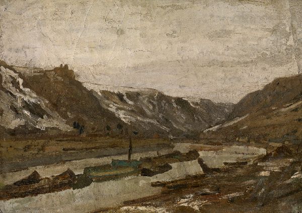 Félicien Rops, Barges in Dinant
