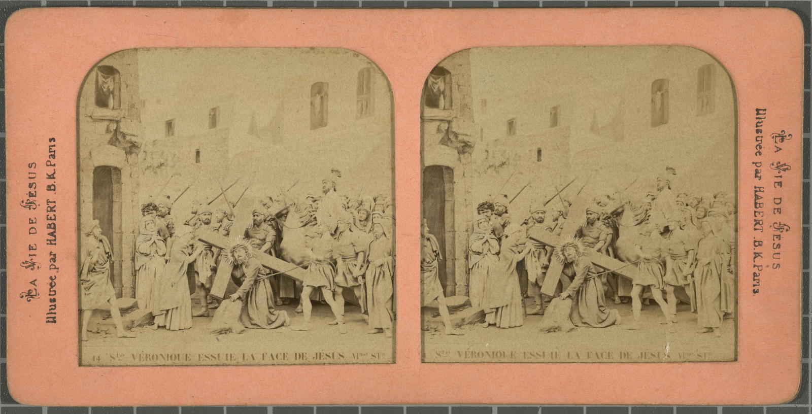 Desconegut, 14-Ste.Véronique essuie la face de Jesus. VIe.St. Justificació del títol, títol inscrit B.K.
