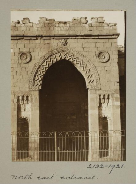 K.A.C. Creswell, Northeast entrance of the mosque of Mamluk Sultan al-Zahir Baybars, Cairo