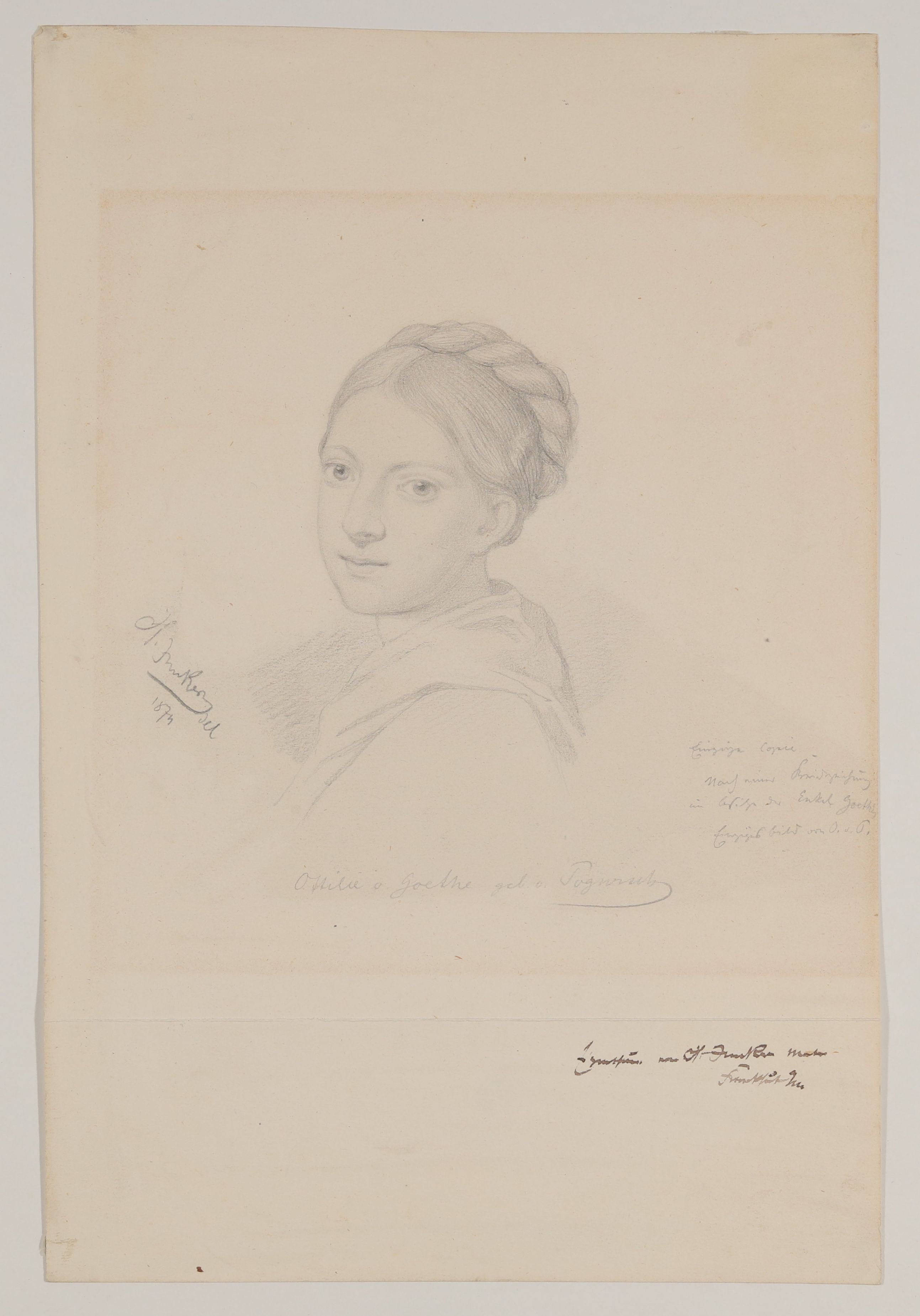 Hermann Junker, Ottilie von Goethe geb. Freiin von Pogwisch