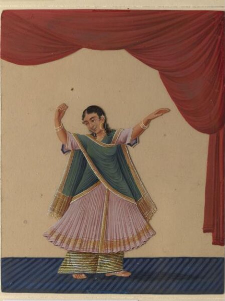 Unknown, One of twelve drawings of musicians and dancing-girls.