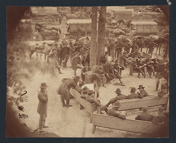 Timothy H. O'Sullivan, General Grant's Council of War, Massaponax Church, Virginia