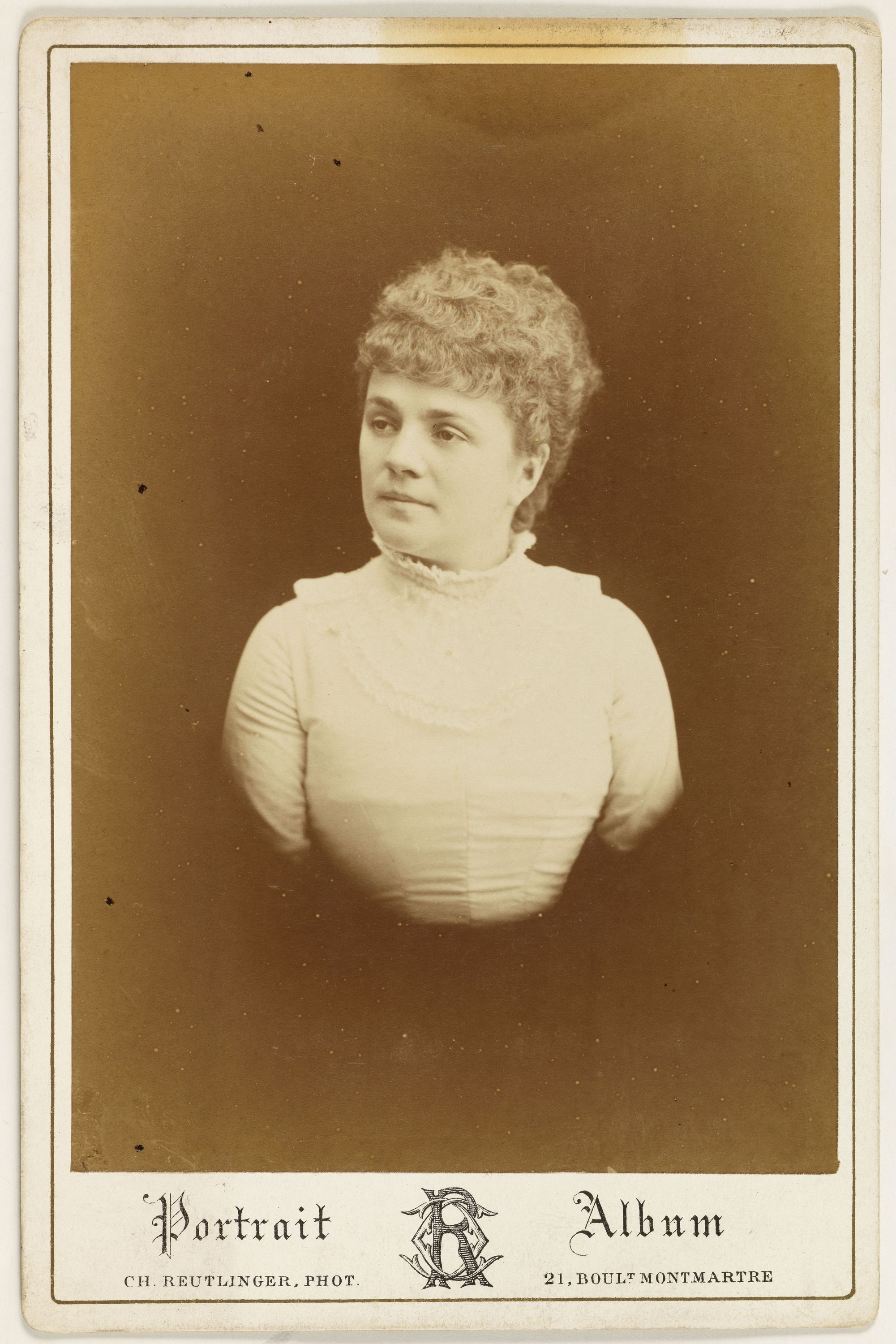 Charles Reutlinger, Portrait de Marie Céline Chaumont, (1848-1926), actrice