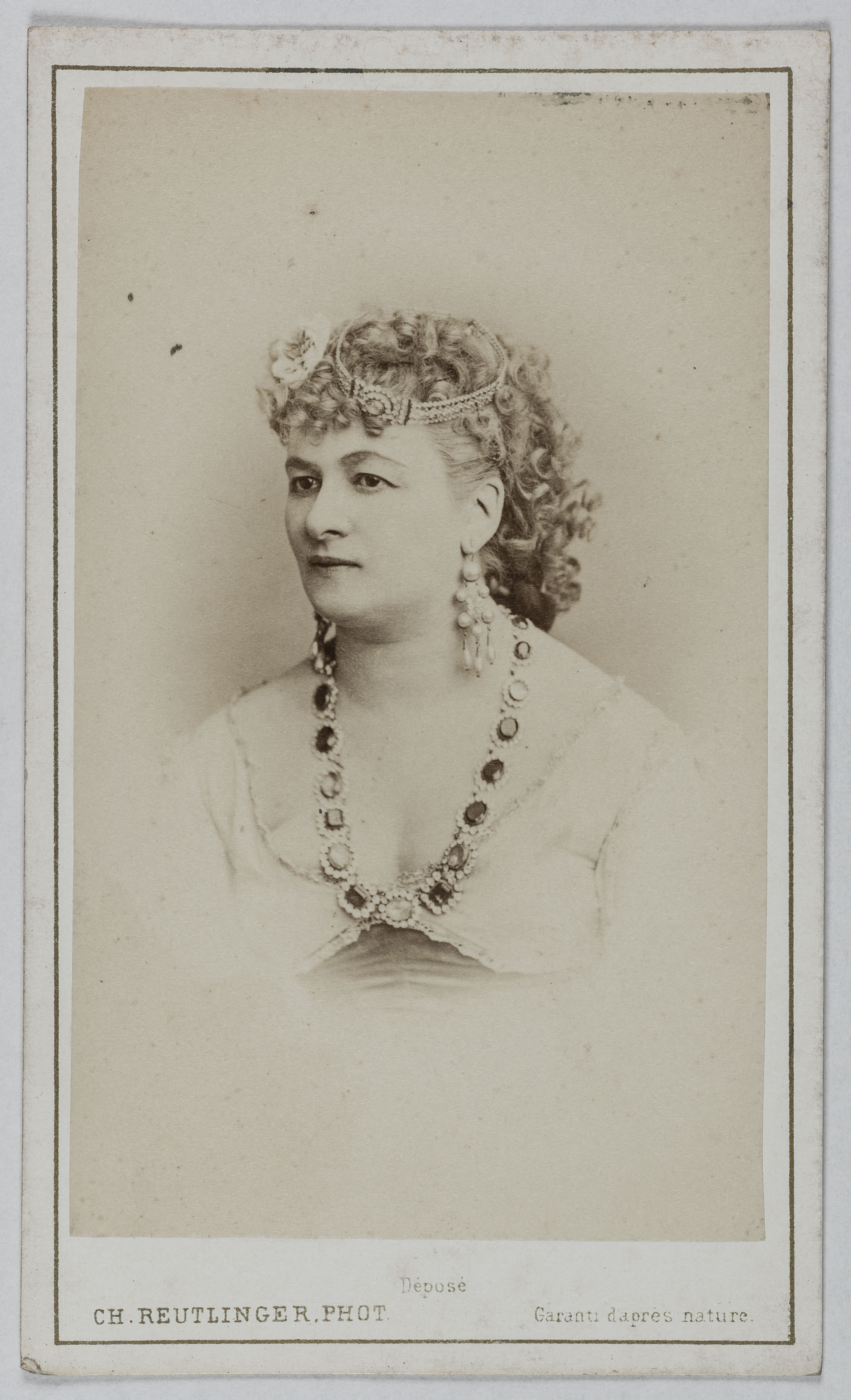 Charles Reutlinger, Portrait de Fantine, (actrice)