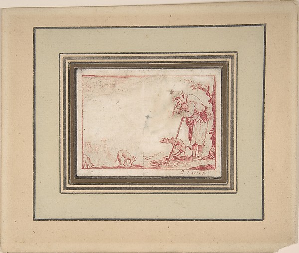 Jacques Callot, A Beggar Playing a Flute