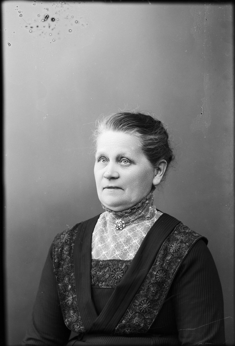 Skötsner-Edhlund, "Fru" Scharp från Sanda, Harg socken, Uppland 1914