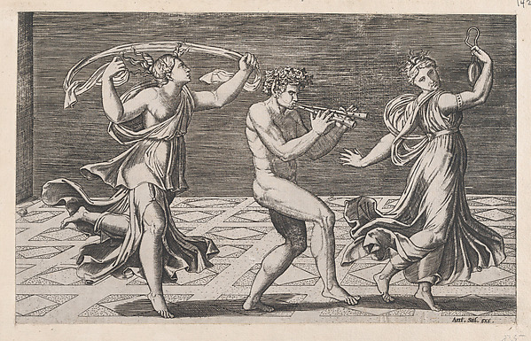 Anonymous, Dance of Fauns and Bacchants, from "Speculum Romanae Magnificentiae"