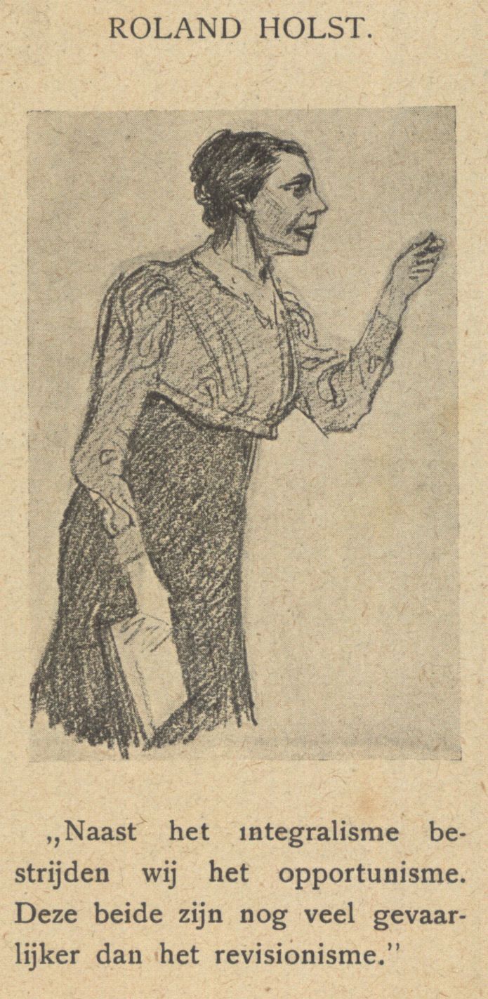 Bottema, Tjerk,draughtsman., Tekening gemaakt op congres, geplaatst in de Notenkraker van 3 april 1910