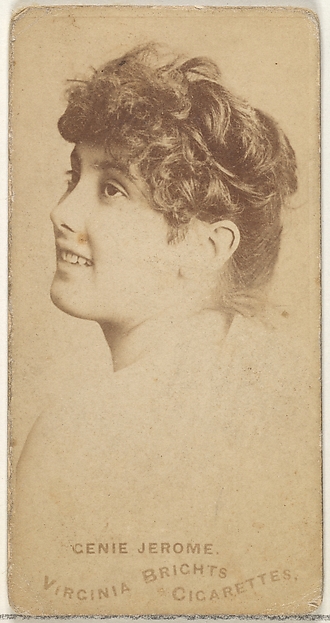 Allen & Ginter, Genie Jerome, from the Actors and Actresses series (N45, Type 1) for Virginia Brights Cigarettes