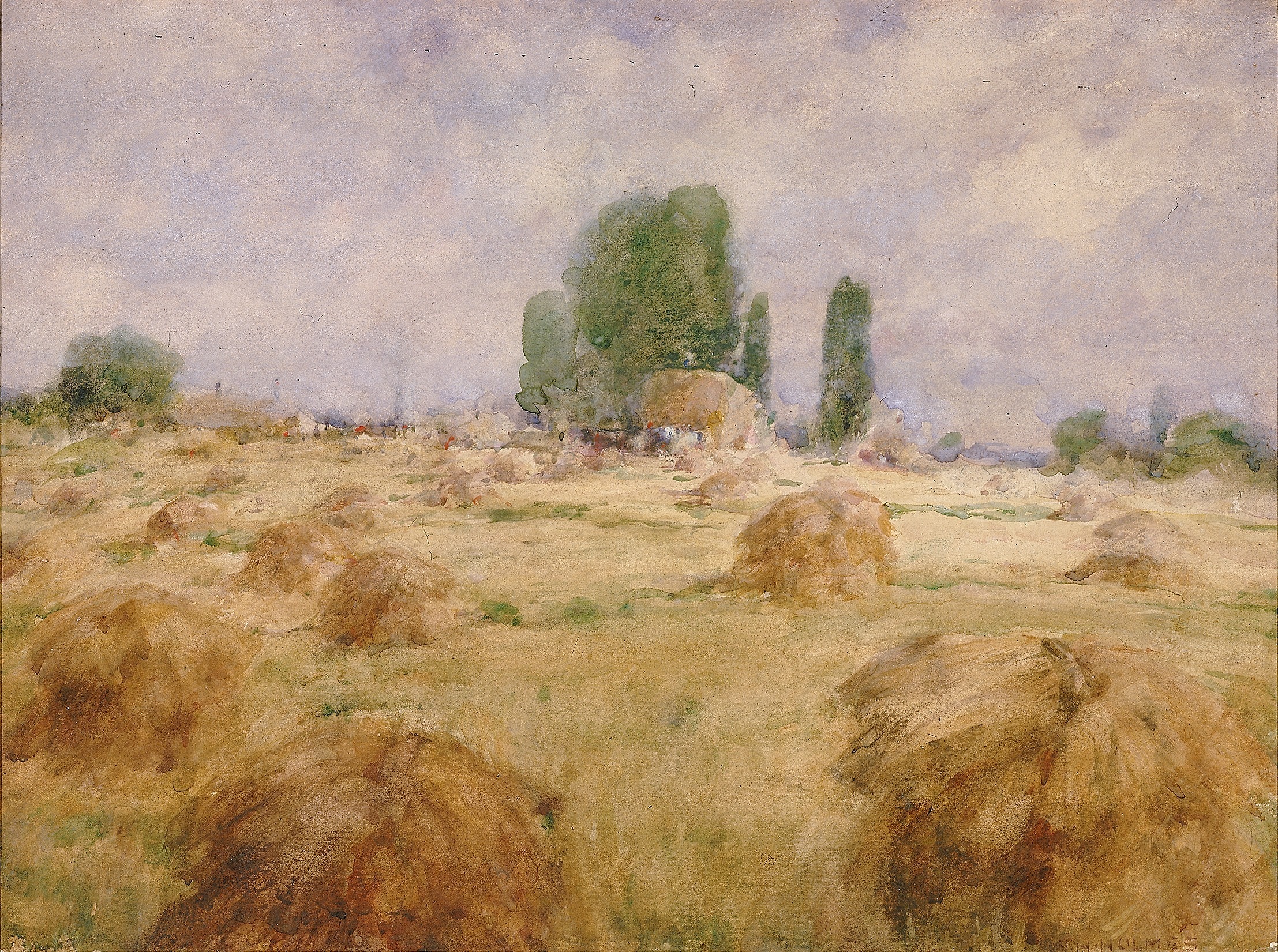 William Henry Holmes, Field of Wheat Shock