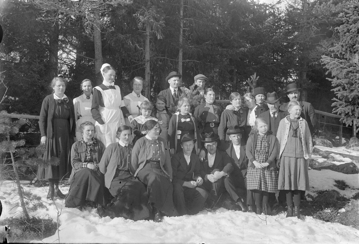 Okänd,, Sjukvårdspersonal och patienter vid Vattholma sanatorium, Uppland