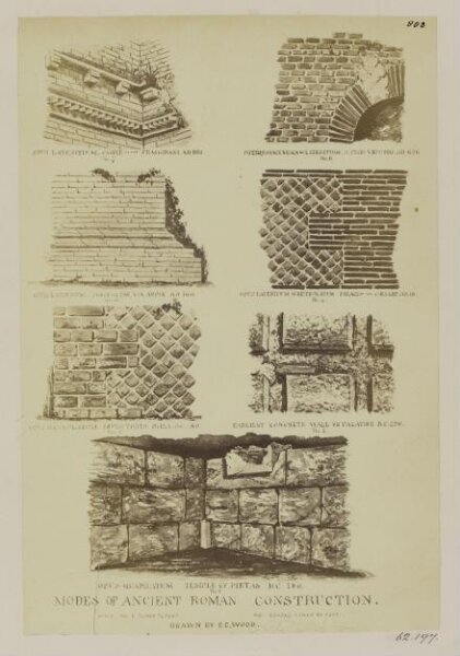 Parker, John Henry, Construction - Modes of ancient Roman construction of Walls.