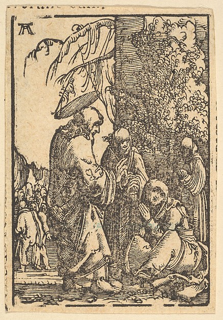 Albrecht Altdorfer, Christ Taking Leave of His Mother, from "The Fall and Salvation of Mankind Through the Life and Passion of Christ"